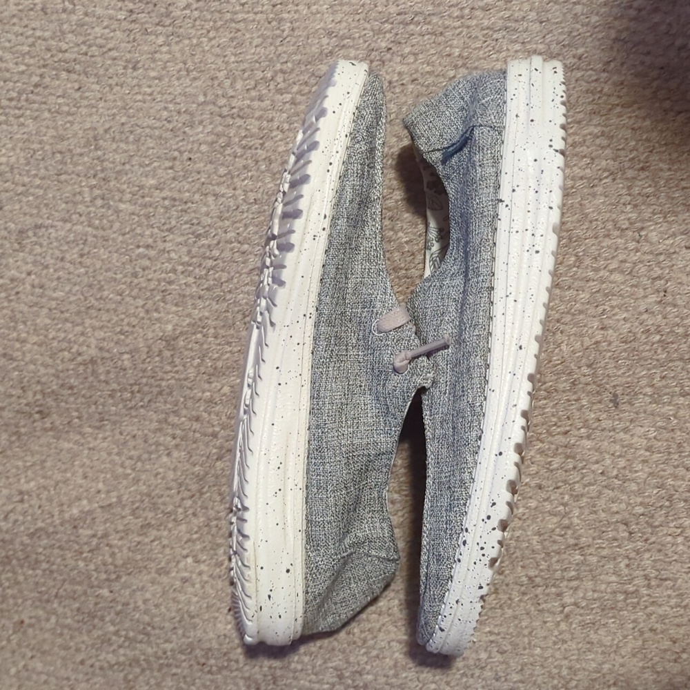 Women's Hey Dude Wendy L Linen Iron Size 9 - Picture 2 of 6